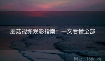 蘑菇视频观影指南：一文看懂全部