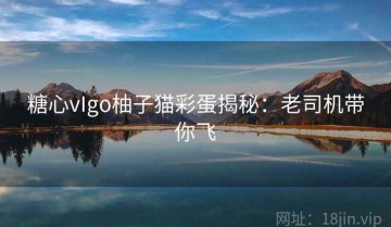 糖心vIgo柚子猫彩蛋揭秘：老司机带你飞