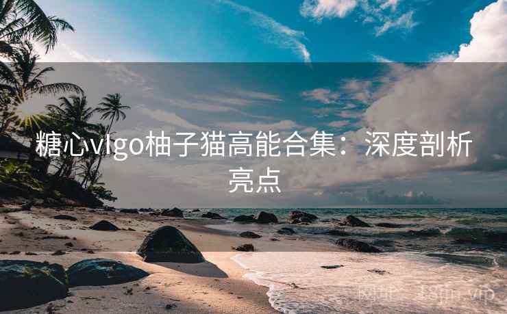 糖心vIgo柚子猫高能合集:深度剖析亮点 糖心vIgo柚子猫高能合集:深度剖析亮点