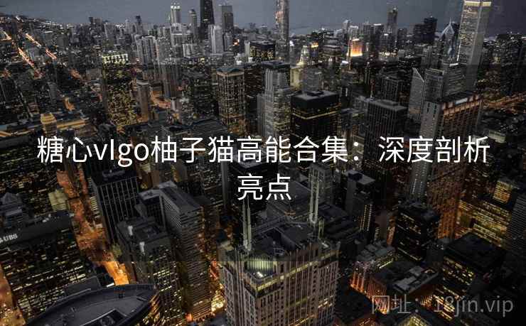 糖心vIgo柚子猫高能合集:深度剖析亮点 糖心vIgo柚子猫高能合集:深度剖析亮点